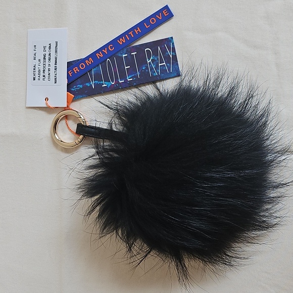 VIOLET RAY Rabbi Fur Charm. - Picture 3 of 5